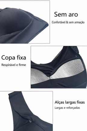 Pacote com 3 sutiãs confortáveis que oferecem suporte