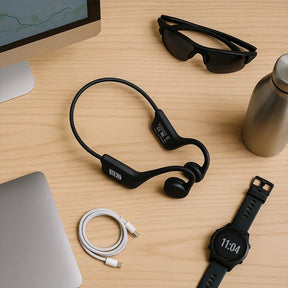 Fones de ouvido Bluetooth de condução óssea resistentes à água/suor