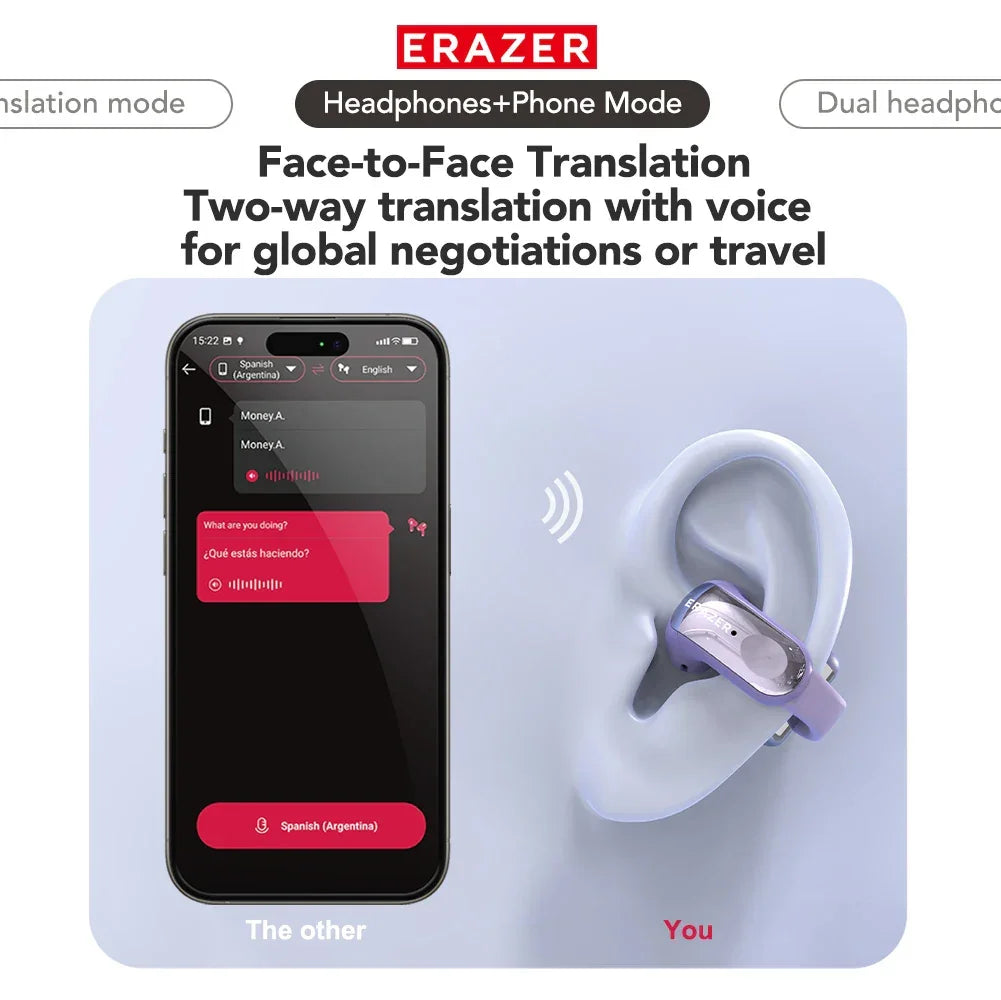 ERAZER XF28 Bluetooth com Tradutor